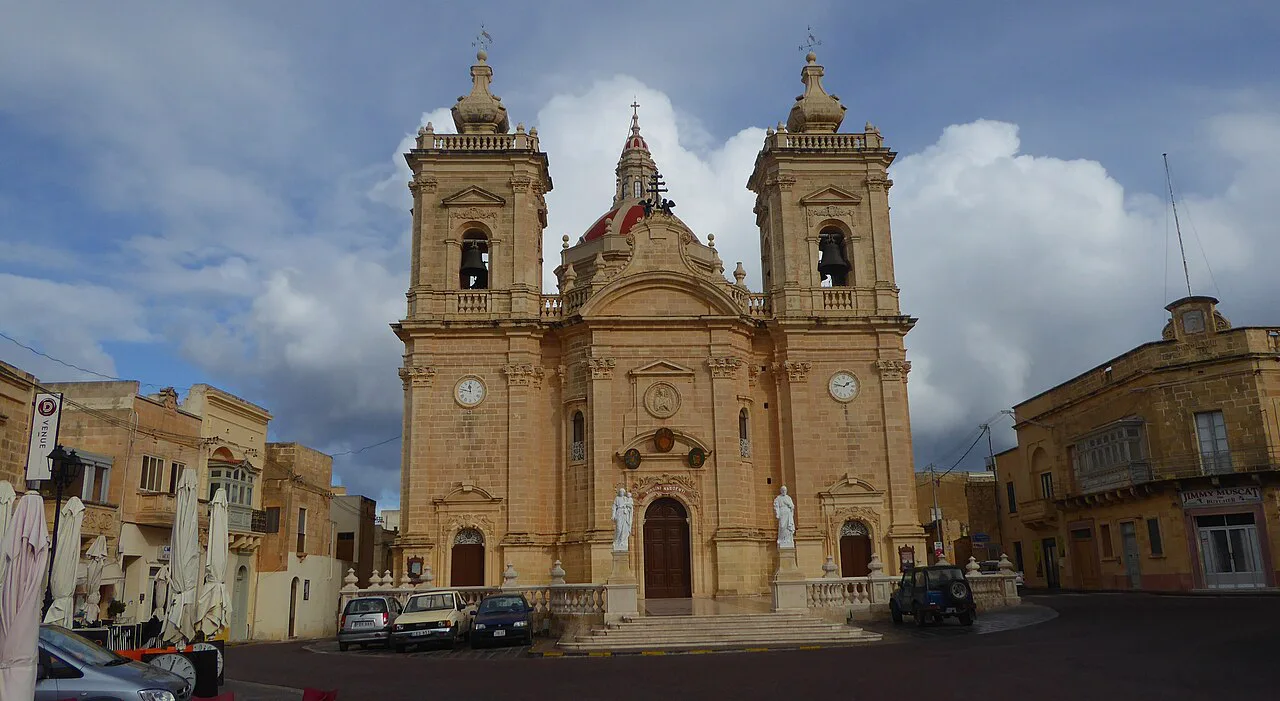 The parish church of Xagħra.